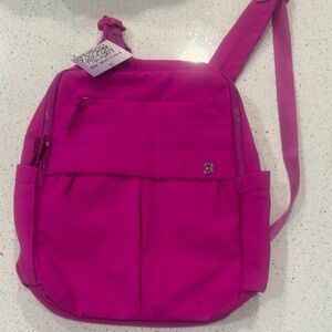 NWT: Mini Iris&Rainbow Pink Backpack in Hot Pink